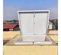 Cubierta de claraboya Impermeable Personalizable para áticos y sótanos - Trampilla de Techo Universal de Alta Resistencia (85 x 85 cm/33,5 x 33,5 Pulgadas) - Solución de Mantenimiento durade