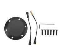 Cubierta de claxon para volante de 6 orificios, tapón central de claxon en aluminio negro, ajuste universal para llantas, Nardi, Sparco y VERTEX de 6 tornillos, con kit de