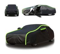 Cubierta de Coche Impermeable para Crown Crossover, Funda Coche Cubre Coches Exterior Transpirable Anti-UV Cubierta de Garaje Completa con Puerta(Black,para Crown Crossover)