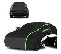 Cubierta de Coche para AC pequeña(312,4x139,7x134,6cm),Cuatro Estaciones,Cremallera Lateral,Funda Impermeable para Coche,Interior y Exterior,Material ecológico