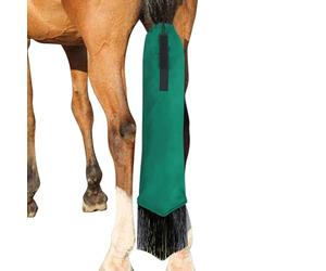 Cubierta de cola trenzada: protectora impermeable para cola de caballo, material no tejido duradero, correas laterales y cierre de hebilla, accesorios ligeros para el cuidado de caballos