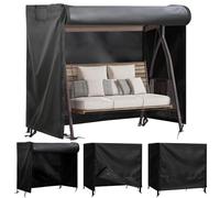 Cubierta de columpio de jardín, 600D Oxford impermeable Funda Balancin Jardin Exterior, Anti-UV Funda para Balancin de Jardin, Resistente a roturas, con bolsa de almacenamiento (215*125*170cm)