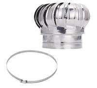 Cubierta de conducto de ventilación de acero inoxidable 304, ventilador de techo, turbinas eólicas, ventilador de ático, 110 mm, 150 mm, 200 mm (160 mm)