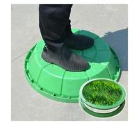 Cubierta de conducto invisible impermeable con marco, cubierta de boca para plantar y rellenar, para césped y patio (60 x 60 cm)