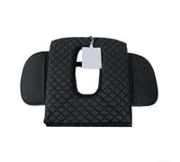 Cubierta de consola central, para Chevrolet para Silverado y GMC para Sierra 2019-2026, protector de reposabrazos de piel sintética negra, con acolchado de espuma suave para mayor comodidad (con