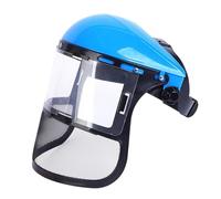 Cubierta de corte de césped, antipolvo para trabajos de construcción | Cubierta frontal de acero fo para corte de polvo Clear Vision | Gorro de malla, visera protectora t