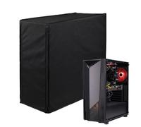 Cubierta de CPU de ordenador - protección de causas para PC de escritorio universal con cremallera de torre completa para monitores y CPU, protección de tela resistente a para equipos para