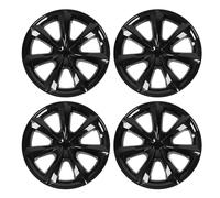 Cubierta de Cubo de la Rueda Cubierta de la Rueda Hubcap de 19 Pulgadas en el diseño de Estilo de Espada de Envoltura Completa para Model Y 2021 2024 ABS Plastic 4pcs Set (Perla Negra)
