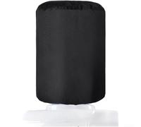 Cubierta de cubo dispensador de agua, impermeable, a prueba de polvo, resistente a la intemperie, tela resistente, ajuste cómodo para tanque de piscicultura, negro, 28 x 28 x 38 cm (PVC 600D)