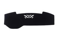 Cubierta De Cuero De Fibra De Carbono Para Tablero De Instrumentos De Coche Parasol Para Range Rover Evoque 2010-2018 Accesorios Salpicadero(Black Black)