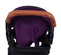 Pssopp Funda De Cuero para Cochecito De Bebé con Mango Suave, Funda De Manillar para Cochecito De Bebé con Material Absorbente De Sudor para Manos Reconfortantes