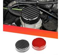 Cubierta de depósito de líquido de frenos en acabado de fibra de carbono para modelos Abarth 595 695 2012 a 2024 y para Fiat 500 500C 08-24 (negro)