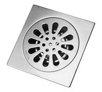 Cubierta de desagüe de piso de baño cuadrada antiolor gruesa de acero inoxidable para puerta de residuos, escurridor de ducha, baño y cocina (estilo 3)