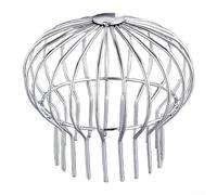 Cubierta de desagüe de techo de acero inoxidable para protección de tubería de descenso que evita las hojas de roedores para canalones en la azotea terraza uso al aire libre (160)