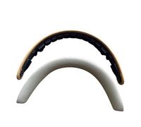 Cubierta de diadema de cuero de cordero Premium compatible con auriculares Bowers & Wilkins PX7S2 y PX8 White+Brown
