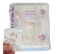 Cubierta de diario - M5 Clear School Supplies PVC Organizador Case Notebook Protector Stationery Accesorios para Adolescentes Chicos Mujeres Chicos Mujeres Home School Classroom Office Travel Road