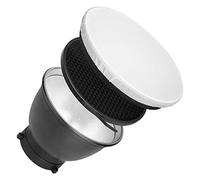 Cubierta de difusor de luz, cubierta de lámpara difusor - fotografía de 7 pulgadas difusor cubierta de lámpara - reflector estroboscópico de rejilla de la lámpara, paño suave, cubierta de luz portátil