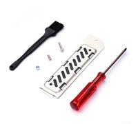 Cubierta de disipador de calor SSD de aluminio con diseño a prueba de polvo y transpirable para Pro y Slim para mantener los SSD M 2 funcionando sin problemas (plata)