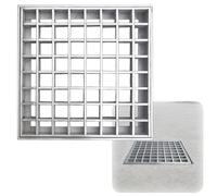 Cubierta de Drenaje Al Aire Libre, Rejilla de Drenaje de Acero Inoxidable, Tapa Arqueta Cuadrada y Marco para Patio, Garaje y Escaleras, Capacidad de 5 Toneladas(30 * 30cm/12 * 12in)