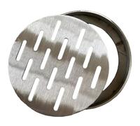 Cubierta de Drenaje Al Aire Libre, Rejilla de Drenaje Empotrada con Marco, Tapa Arqueta de Acero Inoxidable para Patios, Parques, Calles y Pavimento, Drenaje Rápido