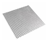 Cubierta de drenaje cuadrada de acero con agujero de 5 mm, cubierta de drenaje de ducha para interiores y exteriores, protector de hojas de jardín (30 x 30 cm)