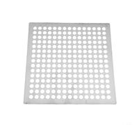 Cubierta de drenaje cuadrada de acero inoxidable con recogedor de pelo, colador de fregadero de baño resistente al óxido, filtro de drenaje antiobstrucción para plato de ducha, diseño de fácil ajuste