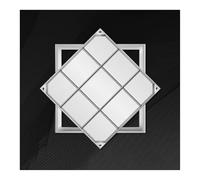 Cubierta de drenaje cuadrada de acero inoxidable y marco - Tapa de pozo para patios, pasarelas, aceras - Drenaje duradero al aire libre, resistente al óxido, fácil instalación