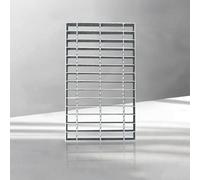 Cubierta de Drenaje de Acero Galvanizado para Exteriores, Rejilla Desague Jardin para Entrada, Concreto y Patio(50x35x3cm)