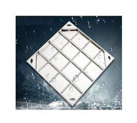Cubierta de drenaje de acero inoxidable 304 para enterrar, decorativa, 5 cm, resistente a la lluvia, grado comercial, resistente a la presión (70 x 70 cm), para uso en exteriores