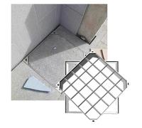 Cubierta de drenaje de acero inoxidable invisible resistente con gancho de elevación, ideal para calzadas, jardines, uso industrial y comercial (95 x 99 cm)