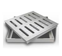 Cubierta de drenaje de canalón de acero inoxidable para exteriores, resistente a la corrosión, diseño duradero para una protección eficaz de los desechos y gestión del flujo de agua