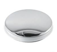 Cubierta de drenaje de cobre de 38 mm de repuesto con sello de goma, lavabo resistente a la corrosión para baño, acabado de espejo plateado, accesorio moderno para baño