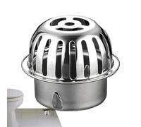 Cubierta de drenaje de cúpula de acero inoxidable, captador de pelo de alto flujo antiobstrucción, protector de techo de suelo inoxidable, protector de desechos de balcón resistente, colador de