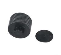 Cubierta de drenaje de filtro de arena con junta de repuesto para sistemas de drenaje de piscina Sd35 Sd40 Sd60 Sd70 - Cubiertas de plástico negro de 6 x 6 x 15 cm (paquete de 3) (juego de 1 pieza)