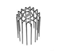 Cubierta de drenaje de piso de acero inoxidable, diseño redondo para balcón y tuberías al aire libre, gran desplazamiento para mantener el agua fluyendo libremente por bloqueos (75 mm)