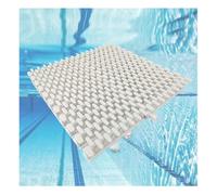 Cubierta de drenaje de rejilla de desbordamiento de ABS para piscina, solución de drenaje empalmable al aire libre para patios, aceras, granjas y bordes de casa (25 x 100 cm, juego de 5)