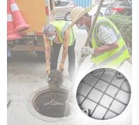 Cubierta de drenaje extraíble y resistente, tapa plana para exteriores, para césped, jardín, acera, cubierta de acceso oculto de 55 cm de diámetro y resistente a la intemperie