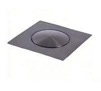 Cubierta de drenaje, filtro cuadrado antiolor para fregadero, 9-10 cm, núcleo de drenaje de piso con botón pulsador para baños (D)