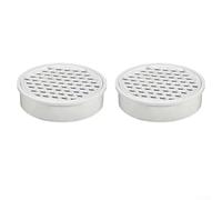 Cubierta de drenaje, filtro de drenaje de suelo de PVC, cubierta redonda para tubo de drenaje de 75 mm, cubierta de alcantarillado antibloqueo para techo, balcón, baño (110)