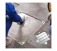 Cubierta de drenaje invisible incrustada para alcantarillado galvanizada con marco de acero inoxidable, diseño elegante (5 cm, 70 x 70 cm) para paisajismo moderno