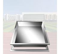 Cubierta de drenaje oculta cuadrada (altura 12 cm) para plantar césped, carreteras urbanas, jardines, cinturones verdes, fácil de instalar, 40 cm x 35 cm x 12 cm