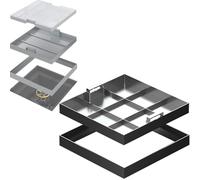 Cubierta de drenaje para exteriores, 850 x 650 mm, tapa HeavyDu, compatible con varios tamaños: 800 x 800, 600 x 600, 450 x 600, 700 x 700, 1000 x 1000, 700 x 550, 300 x 300, 650 x 500, 620 x 47 0 50