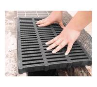 Cubierta de drenaje para exteriores, tapa de alcantarillado de plástico con agujero para bloquear hojas y escombros, perfecta para soluciones de drenaje de patio, jardín y canal de zanja