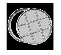 Cubierta de drenaje para exteriores, tapa invisible y marco para patio, entrada, jardín, escuela, cubierta impermeable para rejilla de alcantarillado (70 x 70 x 5 cm)