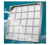 Cubierta de drenaje rectangular impermeable para muelle de césped y pavimento, tapa de pozo y tanque séptico con ganchos para un fácil acceso y ajuste seguro