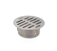 Cubierta de drenaje redonda de acero inoxidable 304 para aplicaciones de suelo plano que garantiza un drenaje eficiente y resistencia a la obstrucción (83 mm)