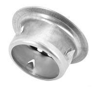 Cubierta de drenaje redonda de acero inoxidable para suelo de balcón y tuberías de drenaje al aire libre, diseñada con estructura hueca para evitar el bloqueo y adaptarse a extremos de tubería de