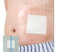 Cubierta de ducha impermeable de 9 x 9 pulgadas, vendaje de incisión para heridas grandes sin pegamento en el centro de la isla, protector de diálisis, línea PICC, puerto de quimioterapia, monitor de