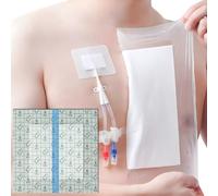 Cubierta de ducha impermeable para puerto de diálisis, línea Picc, catéter de pecho, diálisis peritoneal, quimioterapia, almohadilla central antiadherente para tubo de alimentación, protector de