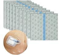 Cubierta de ducha para catéter de diálisis peritoneal de 6 x 6 pulgadas, protector impermeable de línea central, alimentación de tubos G, protector de heridas transparente J, puerto de pecho, 50